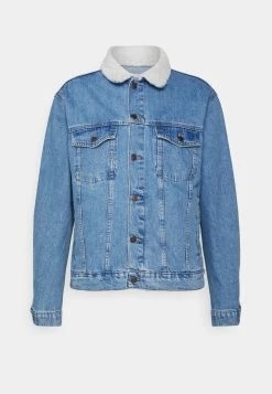 YOURTURN UNISEX - Veste en jean Bonne Qualité coat Col doubl&eacute; all -YOURTURN Soldes 2022 b1df870622ba4ce89d98ebe994ba11d3